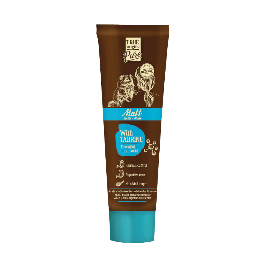 100 g True Origins Malta con Taurina para gatos, , large Imagen numero 1
