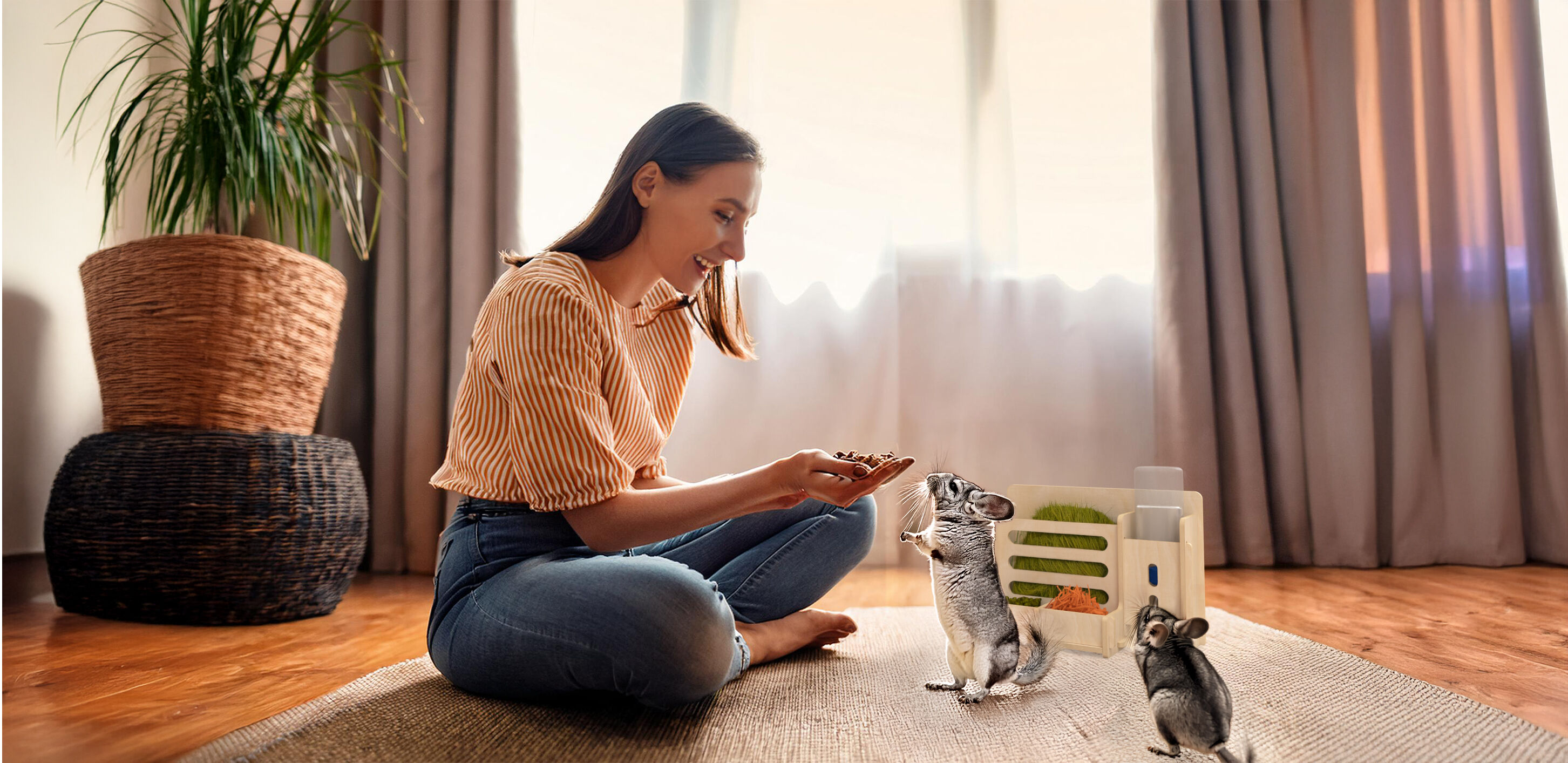 Compact MOB Comedero sin botella para conejos thumbnail