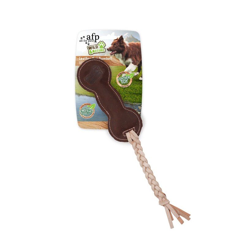 Juguete de Cuero WILD&NATURE  Dumbel 34cm, , large Imagen numero 1