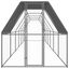 Vidaxl gallinero de acero plateado, , large indicador imagen numero 8