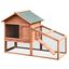 Casa para conejos PawHut de madera y tela asfáltica color Marrón, , large indicador imagen numero 1