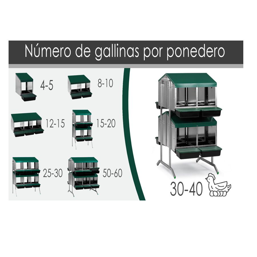 Finca casarejo ponedero con cajón escamoteador para gallinas thumbnail
