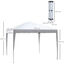 Outsunny Carpa Plegable Blanco, , large indicador imagen numero 3