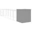 vidaXL Caseta perro corral acero galvanizado gris claro 165x1271x181cm, , large indicador imagen numero 17