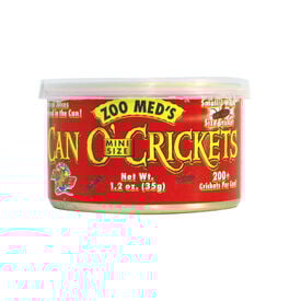 Zoo Med Can O’Crickets Mini Size Grillos cocinados para reptiles