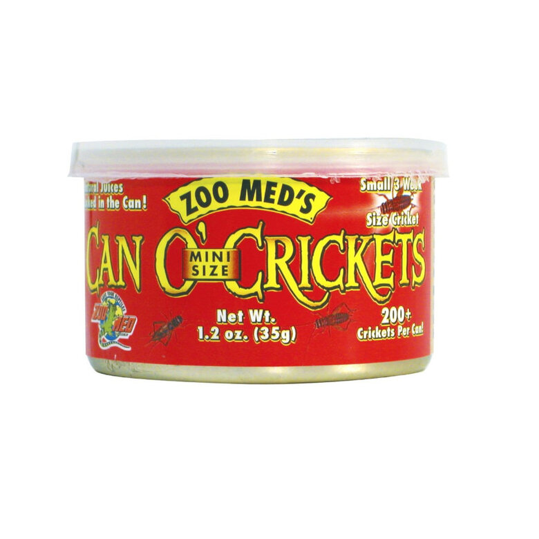 Zoo Med Can O’Crickets Mini Size Grillos cocinados para reptiles, , large image number null