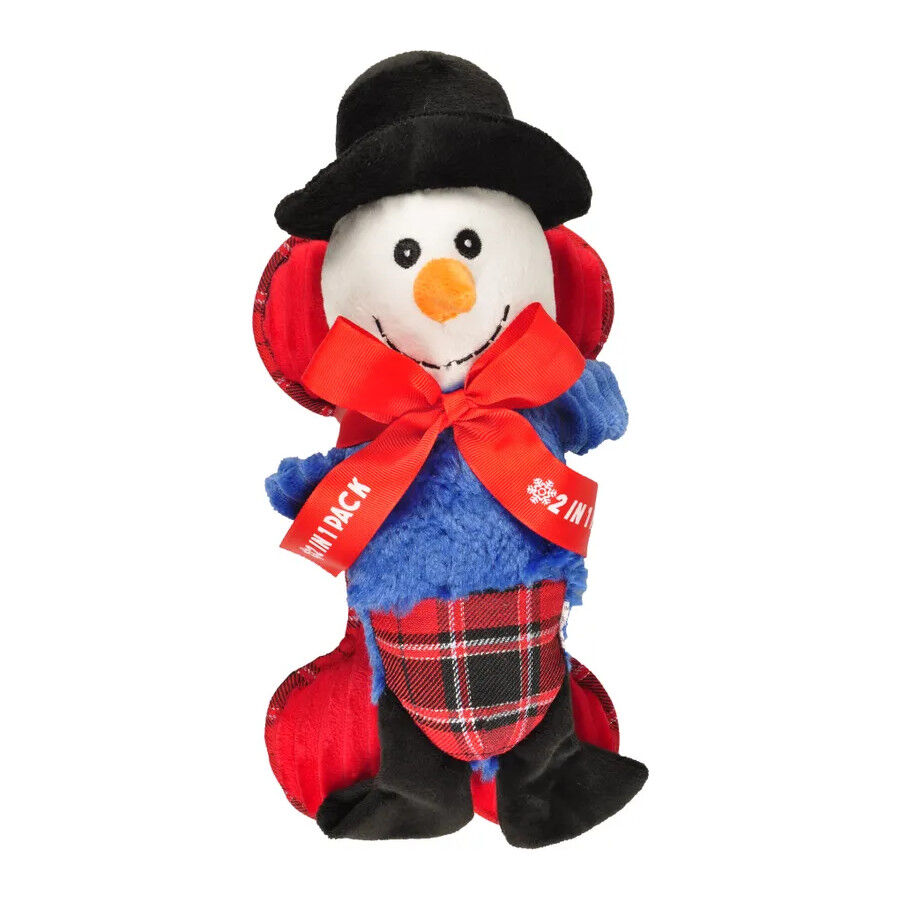 Flamingo Navidad Mu&ntilde;eco de Nieve y Hueso de peluche para perros, , large Imagen numero 1