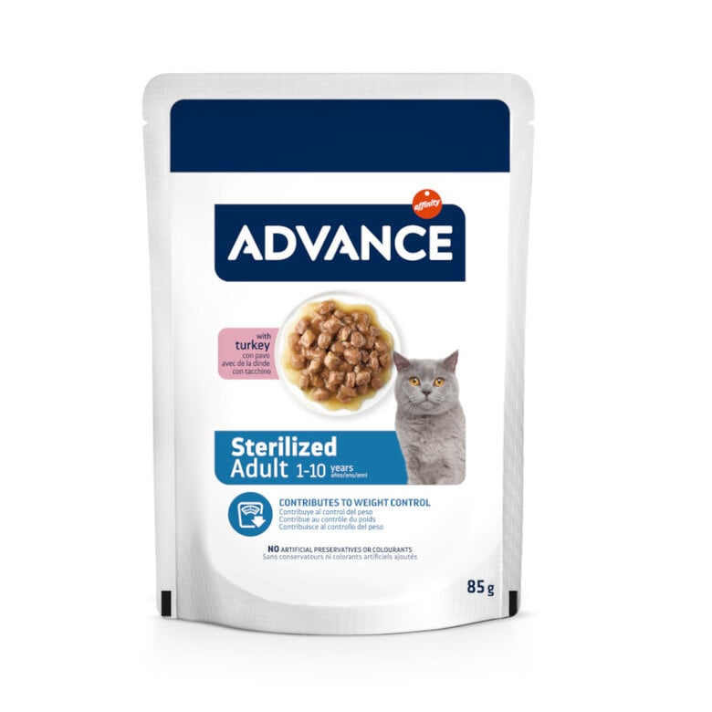 85 g Advance Adult Sterilized Pavo en salsa sobre para gatos