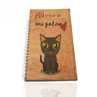 Libreta de corcho "Gato negro"