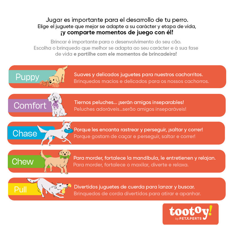 Tootoy! Chew Fetch It Lion Multicolor peluche para perros thumbnail