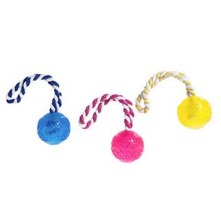 Flamingo Pelota con cuerda para perros 