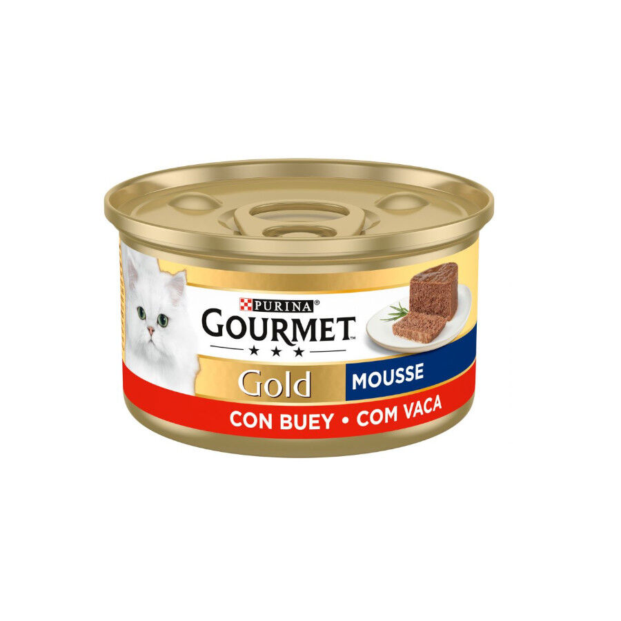 Gourmet Gold Mousse de Buey lata para gatos thumbnail