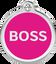 Placa identificativa Acero Inoxidable Boss Rosa Fuerte para perros, , large indicador imagen numero 1