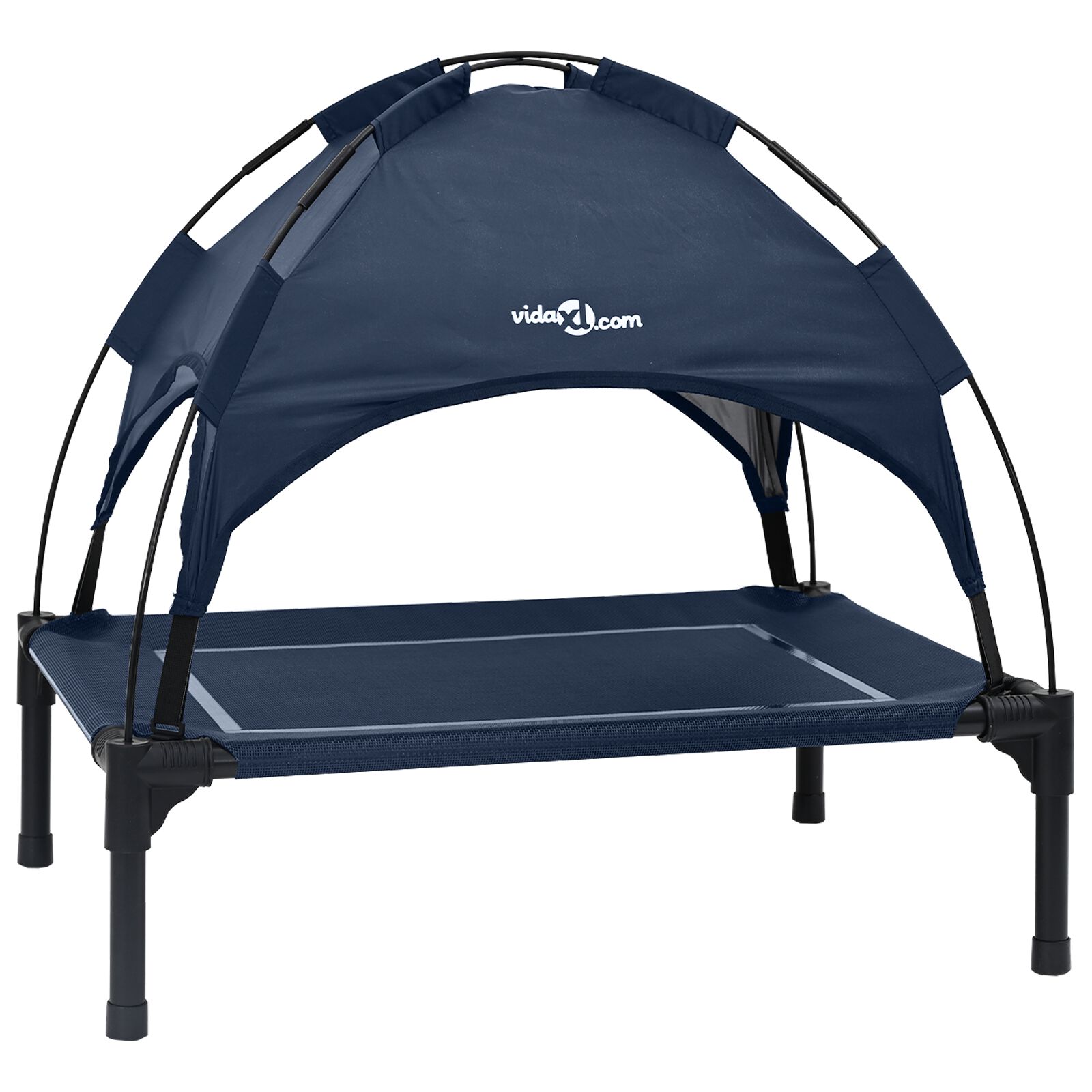 vidaXL Cama para Perros con Dosel Sof&aacute; Silla Tela Oxford y Acero Azul, , large Imagen numero 5