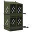 vidaXL Nido para gallinas con 8 compartimentos de metal verde oliva, , large indicador imagen numero 16