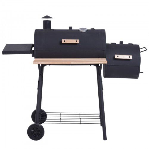 Barbacoa 3 en 1 con ahumador y parrilla color Negro, , large Imagen numero 4