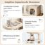 COSTWAY Árbol para Gatos de 4 Niveles, Torre para Gatos con Postes para Rascar, Plataforma Superior de Felpa, Condominio para Gatos, Área de Juegos para Gatitos, árbol de Actividad Interior (Beige), , large indicador imagen numero 2