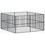 vidaXL Corralito para perros con 20 paneles acero galvanizado negro, , large indicador imagen numero 5