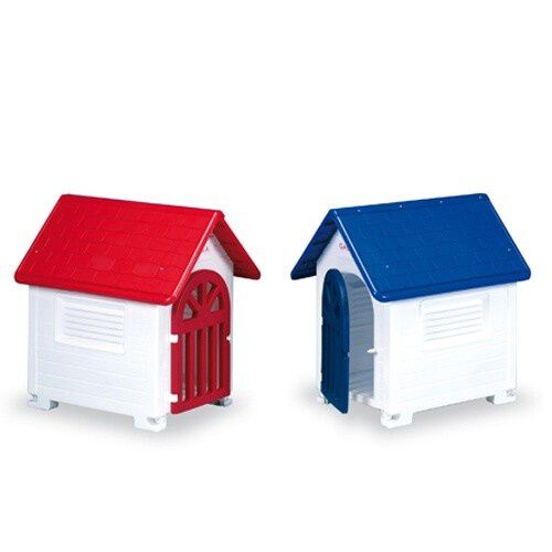 Caseta de pl&aacute;stico con puerta para perros color Varios, , large Imagen numero 1