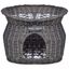 Cama de mimbre para gatos color Gris, , large indicador imagen numero 3