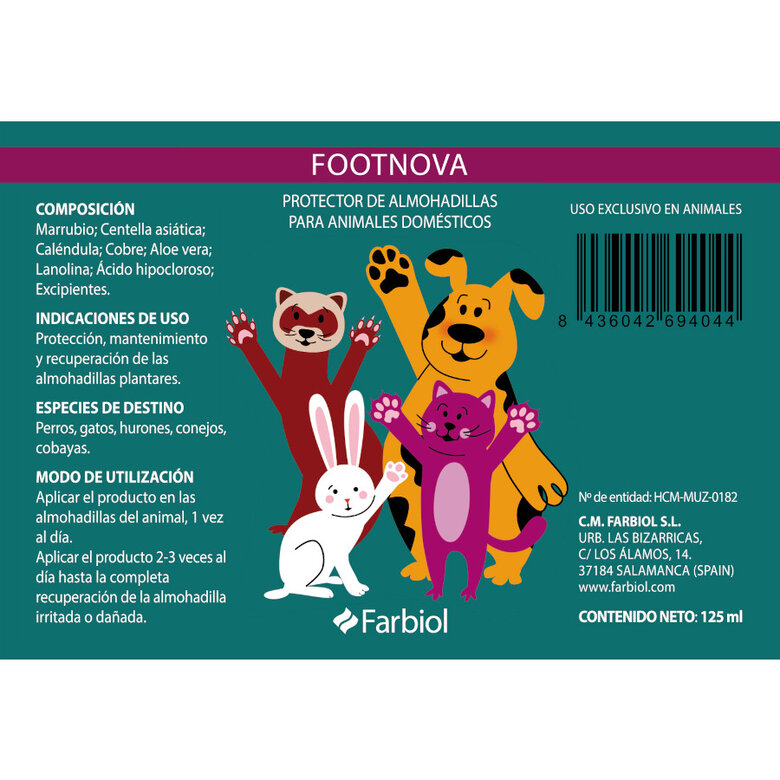 Farbiol Protector de almohadillas Footnova para mascotas, , large image number null
