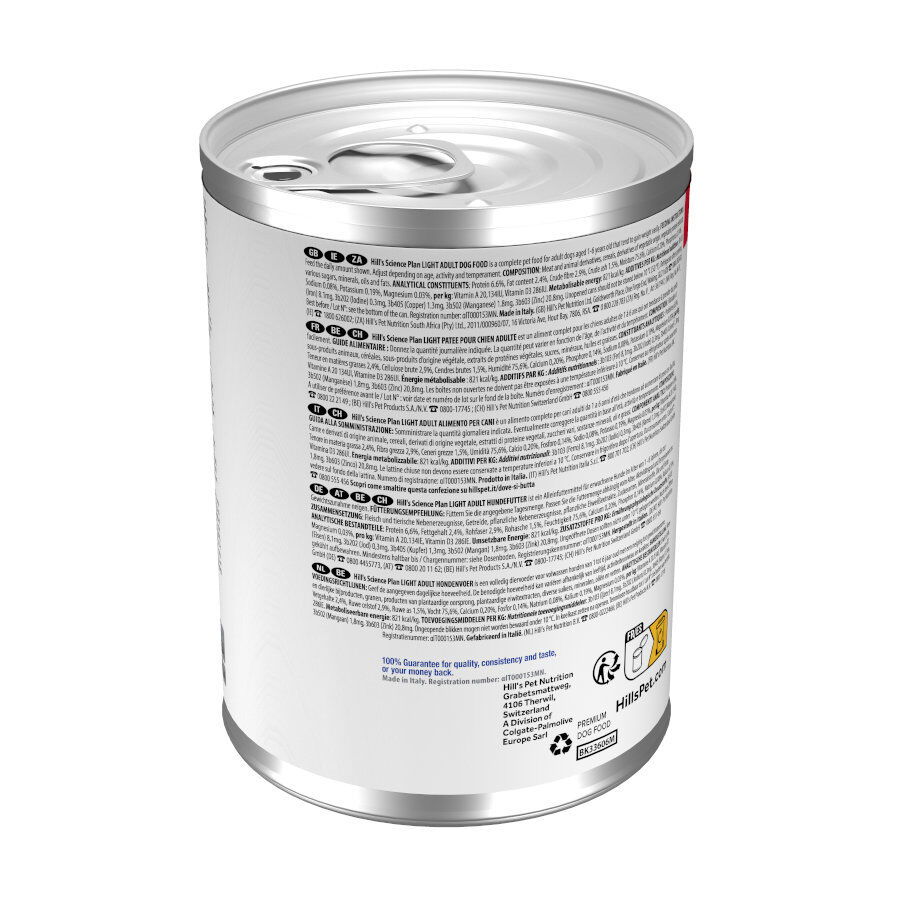 370 g Hill's Adult Light pollo lata, , large Imagen numero 8