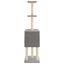 vidaXL Rascador para gatos con postes de sisal gris claro 145 cm, , large indicador imagen numero 4