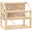 PawHut Jaula para H&aacute;mster Madera Natural, , large indicador imagen numero 1