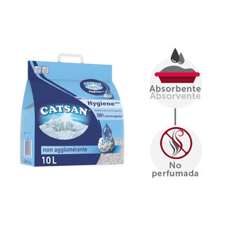 Catsan Hygiene Plus arena de cuarzo para gatos