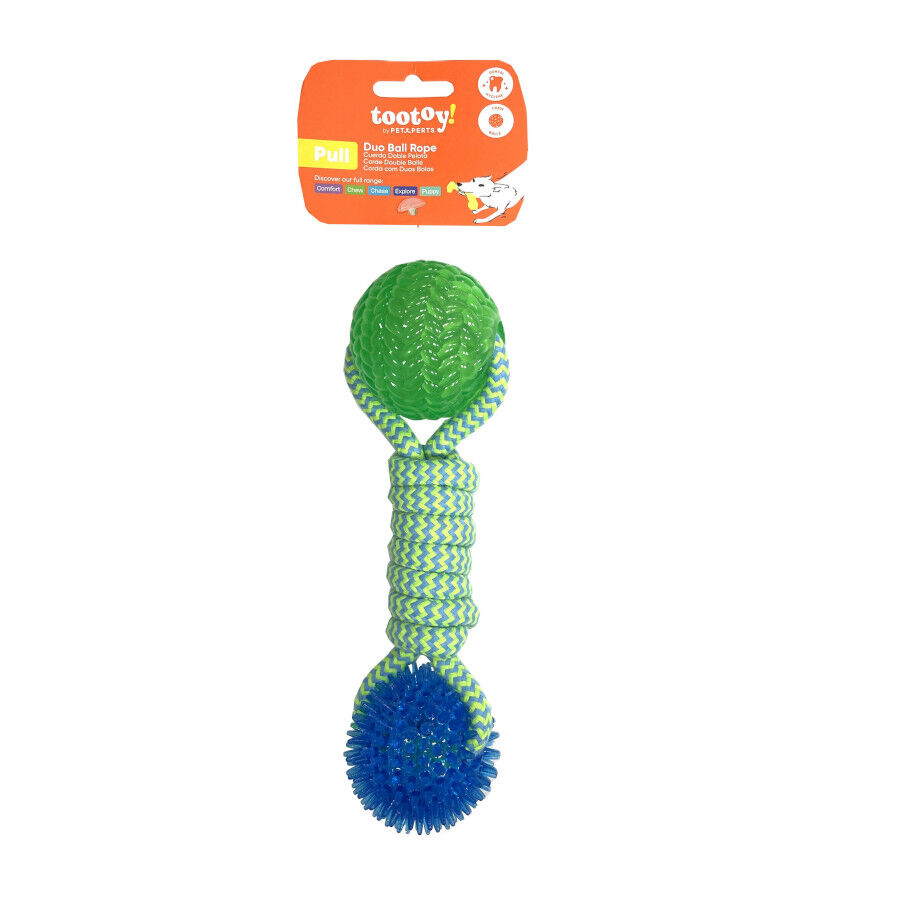 Tootoy! Mordedor de Cuerda con Pelotas de Goma para perros, , large Imagen numero 7