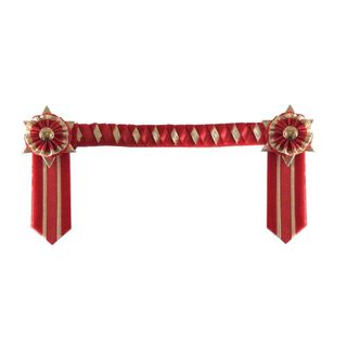 Frontalera modelo Boston color Rojo/Dorado