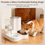 Nobleza Dispensador Autom&aacute;tico 2 en 1 de Comida y Agua para Perros y Gatos - Comedero y Bebedero por Gravedad con Separaci&oacute;n Seca y H&uacute;meda - Blanco, , large indicador imagen numero 5