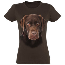 Camiseta Mujer Retriever color Marrón
