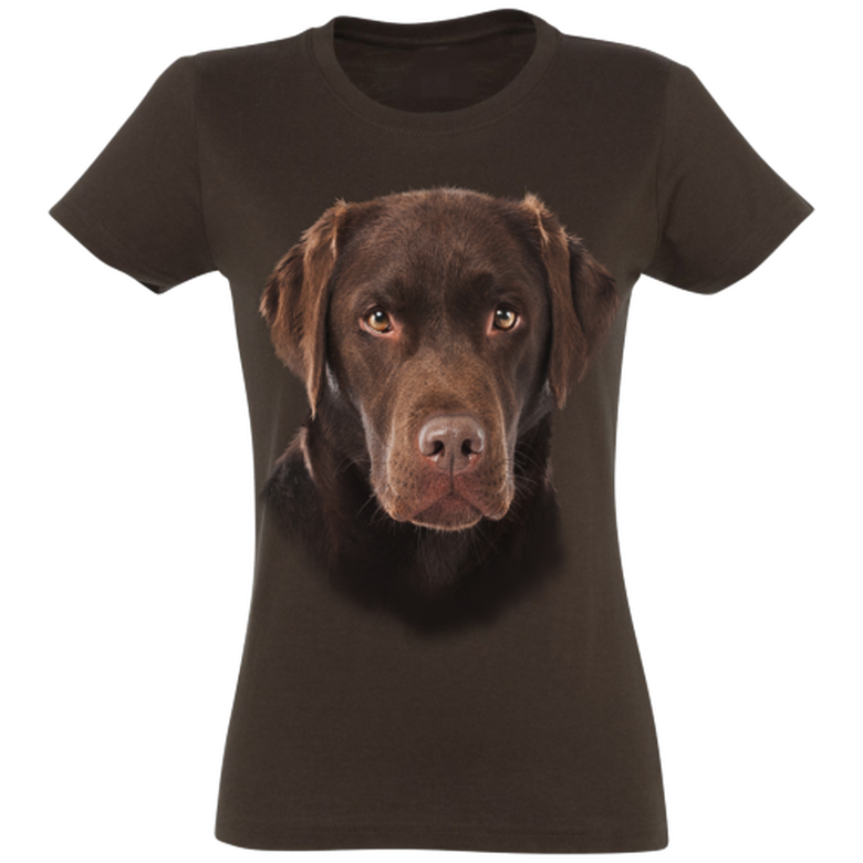 Camiseta Mujer Retriever color Marrón