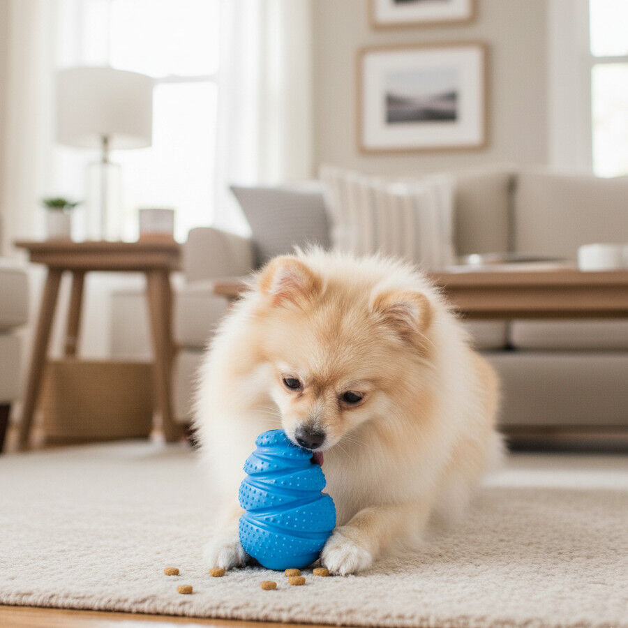 Tootoy! Portagolosinas de Goma Azul o Naranja para perros, , large Imagen numero 1