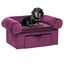 Vidaxl sofá con cajón púrpura para perros, , large indicador imagen numero 1