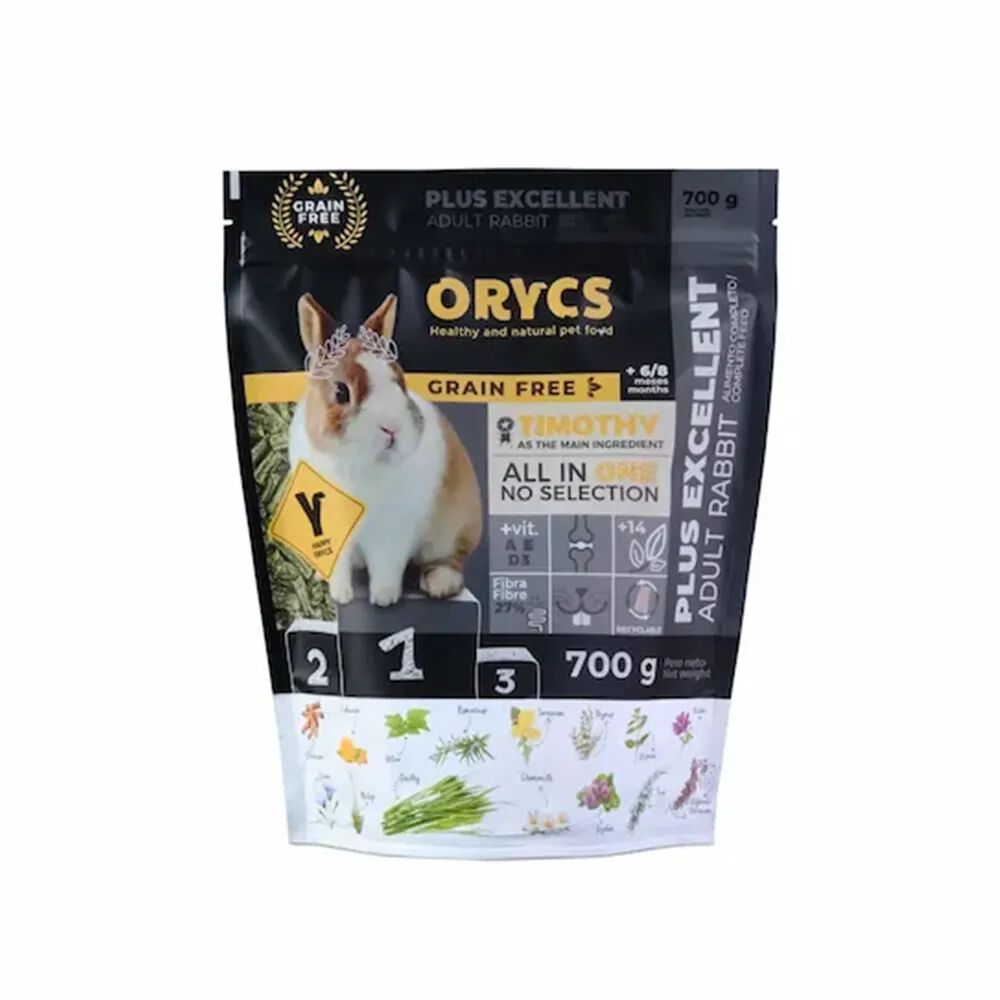 ORYCS Adult Rabbit Plus Excellent Alimento completo en pellets para conejos adultos 700 g, , large Imagen numero 1