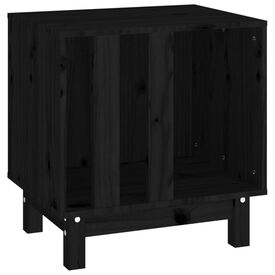 VidaXL Caseta de Madera Interior Negra para perros y gatos