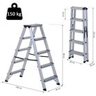 Escalera de tijera plegable Homcom color Metal, , large image number null