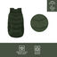 Outech Puffer verde con bolsillos para perros, , large indicador imagen numero 3