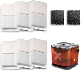 Molly&Cody Pack de 8 Filtros y 8 Esponjas de Repuesto para Fuente de 3 L