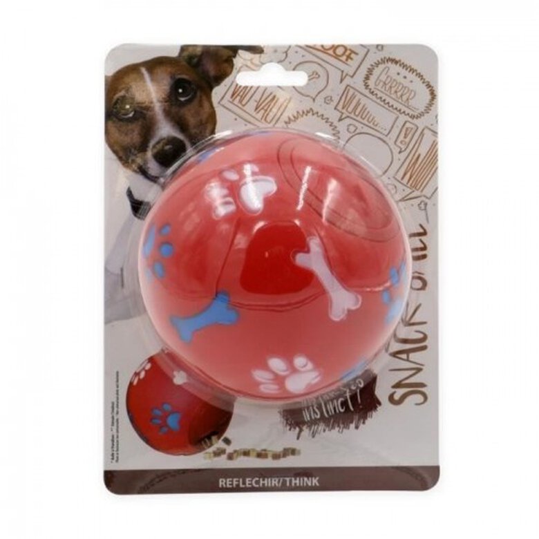 Tyrol pelota candy ball portagolosinas rojo para perros, , large image number null