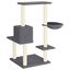 vidaXL Rascador para gatos con postes de sisal gris oscuro 95 cm, , large indicador imagen numero 4