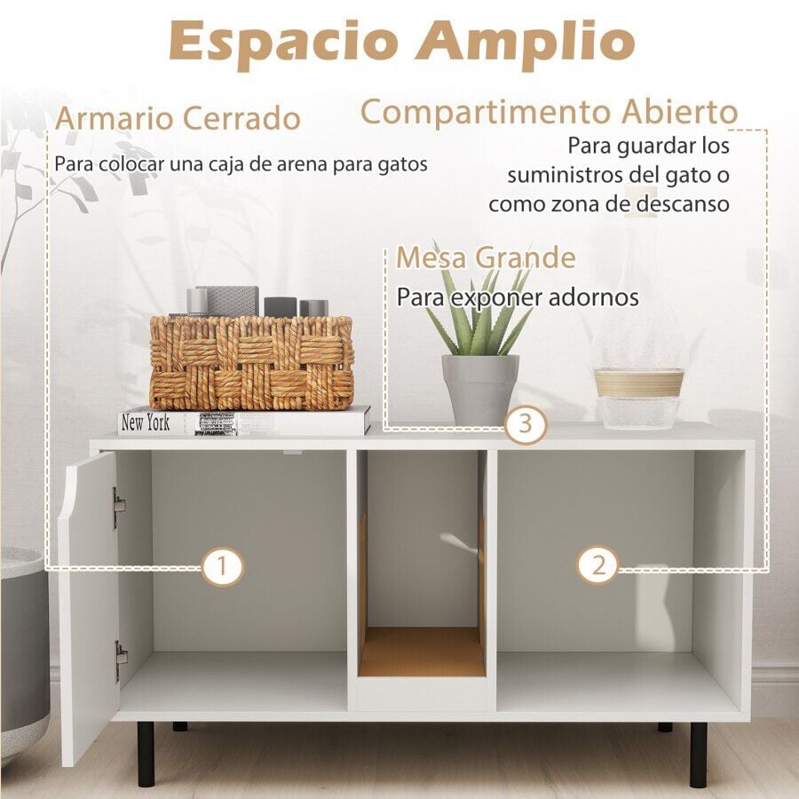 COSTWAY Caja de Arena para Gatos thumbnail