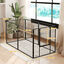 PawHut Parque para Perros de 6 Paneles de 80 cm de Altura, Vallas para Perros de Acero Plegable, con Puerta, para Interior y Exterior, Negro, , large indicador imagen numero 3