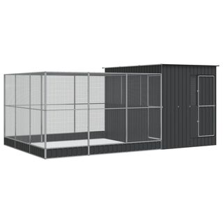 vidaXL Pajarera de acero extensible para Periquitos