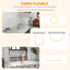 PawHut Parque para Perros de 8 Paneles 64x90 cm Corralito para Mascotas Plegable de Acero con Doble Cerradura Función de Bloqueo Auxiliar y Forma de Bricolaje para Pasillos Escaleras Blanco, , large indicador imagen numero 4