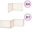 vidaXL Puerta para Perros Plegable Paneles Puerta de Seguridad Madera de Álamo, , large indicador imagen numero 10