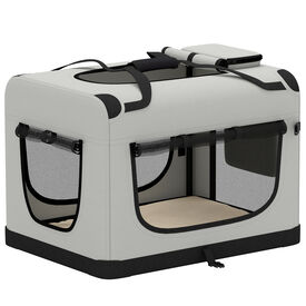 PawHut Transport&iacute;n para Mascota Gris claro