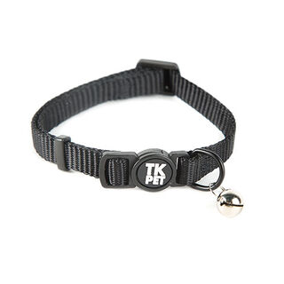 TK-Pet Classic Collar Nylon con Cascabel Negro para gatos 